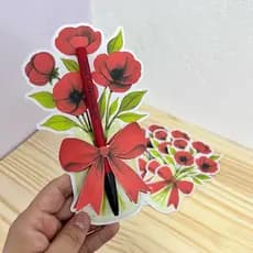 lembrancinha dia da mulher - com ou sem caneta - personalize de acordo com sua flor favorita.