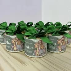 Lembrancinha Safari tubolata personalizada 5x6cm - fazemos qualquer tema.