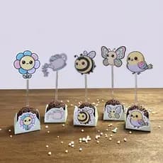 Tags Toppers P/ Docinho Doces jardim encantado - Jardim