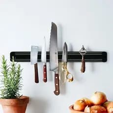 Barra Magnética de Parede para Facas e Utensílios, Imã Organizador Suporte de Cozinha