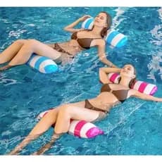 Rede Bóia Flutuante Inflável Piscina Cama Colchão Reclinável
