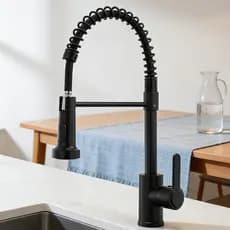 Torneira De Cozinha De Luxo Com Bico Extraível , Adequada Para Montagem Na Parede/Contador E Giratória Flexível Pia .
