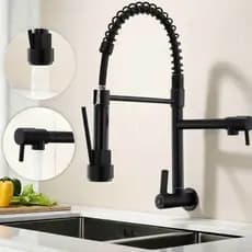 Torneira De Cozinha , Mola De Dupla Utilização Montada Na Bancada/Parede , Extraível Grátis Para Uso Flexível .