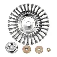 Fio rotativo escova cortador de grama aparador 6 Polegada/8 Polegada tipo disco Nuit grama cabeça fio roda 25.4mm