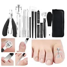 Conjunto de Pedicure cortador de unhas cortador de unhas removedor de sujeira de pele morta conjunto de ferramentas de M