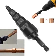 kit De Ferramentas De Expansão De Tubo De Cobre Para Ar Condicionado AC Com Broca De Limpador BY4Z
