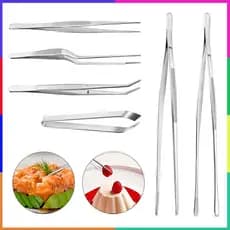 6 Pçs Pinças de Cozinha e Profissional, Pinças Extra Longas de 12-30 cm Extra-longas de Cozinha, para Grelhar, Churrasco