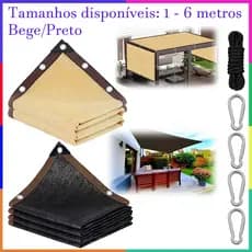 Lona Tela Toldo Sombra Garagem Cobertura Pergolado Sombreamento Piscina Shade Jardim 90% Trama Sol Sombrite