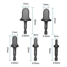 5 Pcs Flangeador De Tubos Cobre E Aluminio Para Furadeira
