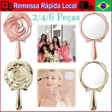 Espelho de mão, Espelho portátil de bolso, Espelho de maquiagem, Espelho compacto de viagem, Espelho de vaidade
