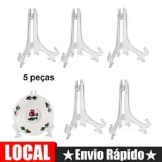 Suporte de ornamento dobrável suporte dobrável prateleira Material plástico-cor transparente