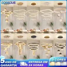 3 Cores 110V-220V Lustre Para Sala Jantar LED Cristal Com Controle Remoto Decoração Nórdica De Luxo