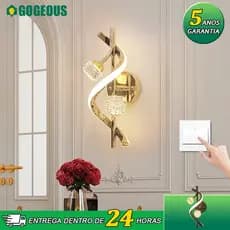 3 Cores 110V-220V Arandela Luminária De Parede Quarto Cristal LED Decoração Moderna Sala De Estar Corredor
