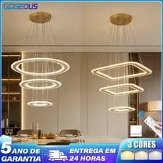 3 Cores 110V-220V Lustre Para Sala LED Luminária de Teto Jantar Quarto Com Controle Remoto Moderno Decoração