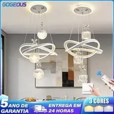 3 Cores 110V-220V Lustre Para Sala LED Luminária Pendente Com Controle Remoto Quarto Sala de jantar Cozinha