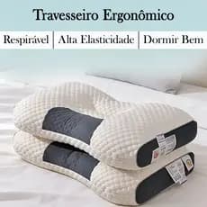 Travesseiro Apoio Almofada de Pescoço Para Dores Ergonômico ajuda a dormir Pronta Entrega