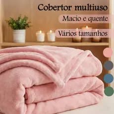 Cobertor Manta Microfibra Lisa Antialérgica Macio Quentinha Múltiplos Cores e Tamandos