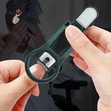 [PEBR] Cortador De Unhas Prático Para Idosos Com Lupa Anti-Respingo Aparador Ferramentas De Beleza De Aço Inoxidável [fa