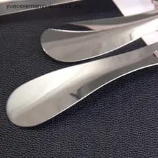 Ypdys 1 Peça Profissional De Aço Inoxidável 14.5 Cm Calçadeira De Metal Ferramentas Para Levantar Sapatos .