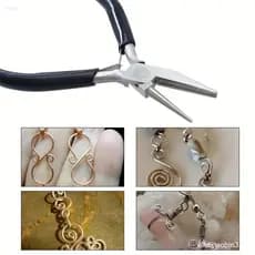 Mini Alicate De Enrolamento De Fio , Côncavo Meio Redondo Com Cabo Ergonômico Profissional , Aço De Alto Carbono