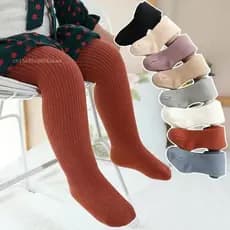 Bebê Elástico Meia-Calça Escovado Engrossar Outono Inverno Quente Crianças Calças