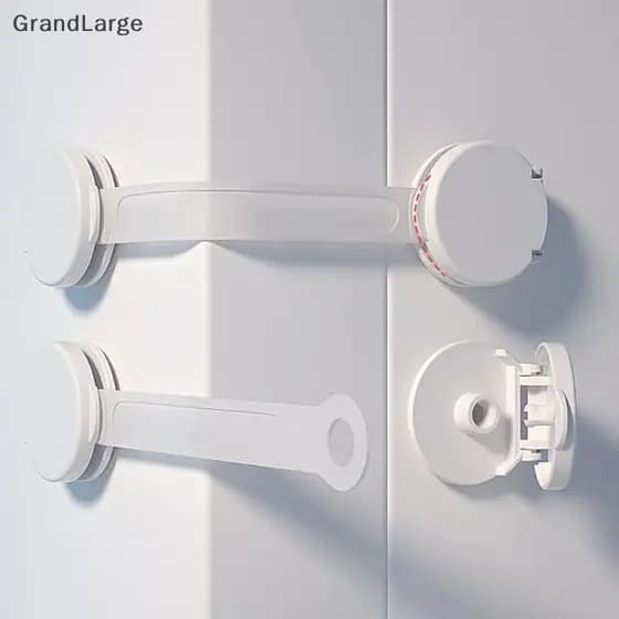 [GrandLarge] Fechadura De Gaveta De Segurança Infantil , Anti-Pitada , Porta De Armário , Banheiro , Geladeira , Para Be