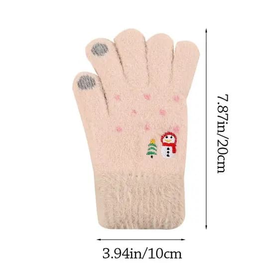 Luvas Quentes BLING , De Inverno Espessadas À Prova De Frio Antiderrapantes Macias E Fofas Com Tela Sensível Ao Toque De