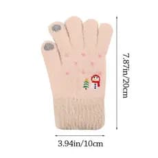 Luvas Quentes BLING , De Inverno Espessadas À Prova De Frio Antiderrapantes Macias E Fofas Com Tela Sensível Ao Toque De