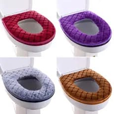 Assento de Vaso Sanitário Almofada Espessa Lavável Reutilizável Almofada de Assento de Vaso Sanitário GLZD