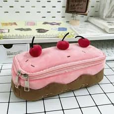 [Tinchigh] Bolsa de maquiagem de madeira de cerejeira, elegante e de grande capacidade