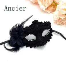 Fancier Máscaras De Penas Festa De Halloween Masquerade Retro Máscara De Olho Festival Adereços Fontes