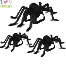Charme divertido nova roupa simulação festa fantasia cachorro aranha pet roupas halloween preto