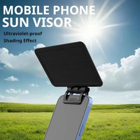 Clipe Para Celular , Viseira Solar , Guarda-Sol Portátil Dobrável Q9W0