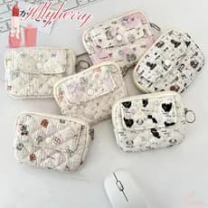HLLYHERRY Bolsa De Armazenamento Acolchoada Fofa , Para Cartão Multifuncional , Porta-Moedas Cartões Portátil