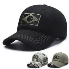 Nova Camuflagem Masculina Boné De Beisebol Bordado Bandeira Do Brasil Bonés Esportes Ao Ar Livre Pai Chapéu Casual Caça