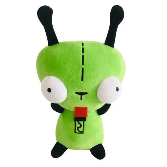 20cm Alien ET 3D Eyes Green Invader ZIM GIR Cão brinquedo de pelúcia de Natal Crianças GRWU