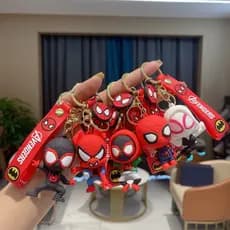 Chaveiro de PVC do Personagem de Anime Homem-Aranha da Marvel, Pingente Decorativo para Carro WVBI