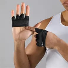 Luvas Unissex Antiderrapantes e Respiráveis de Meio Dedo, Adequadas para Pilates, Yoga e Treinamento Aéreo CN0V