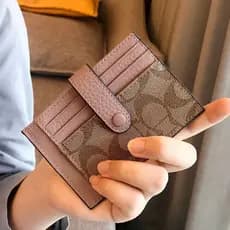 2025 Novo Porta-Cartões Com Bloqueio RFID-Carteira Ultrafina De Couro PU | Design Premium Vários Slots Janela De Identif