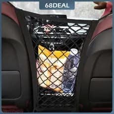 [Estoque de Johor] Bolsa de Rede Elástica Forte para Carro, Rede para Motocicleta, Organizador de Carro, Bolsa de Armaze