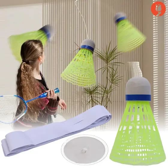 Criativo Badminton Luminoso De Rebound Único Jogador Ferramenta De Ajuda Ao Treinamento/Auto-Prático Esportivo Indoor