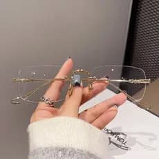 Óculos Anti-Bloqueio De Luz Azul Para Homens/Mulheres Transparentes Radiação Sem Borda