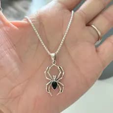 Bonito Aranha Animal Pingente Colar Para Meninas Cor Prata Corrente Estilo Y2K Feminino Masculino Casal Pescoço Acessóri