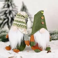 INSTOREAY Gnome Boneca Estatuetas De Mesa Suprimentos De Natal Fontes De Festa Decoração Para Casa