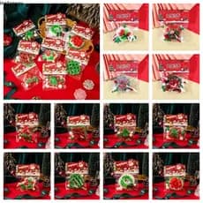 INSTOREAY Brinquedo De Apertar Para Gatos , Boneca Macia De Desenho Animado De Natal , Waffle 3D TPR Pinch Food Series T