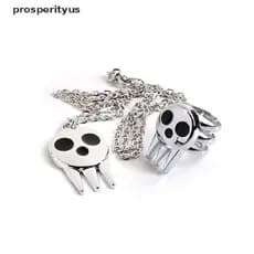 1 Peça Fantasias De Cosplay Legais De Anime Soul Eater Death The Kid [prosperityus] Anel Colar Pingente [BR]