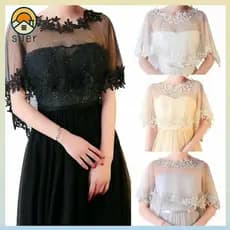SUEBR Xale De Renda Feminino Nupcial Casual Elegante