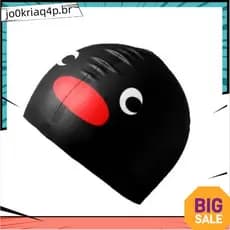 Touca de Natação Pinguim Antiderrapante Elástica de Látex Adequada para Surf Crianças Meninas Meninos Mulheres Homens JP