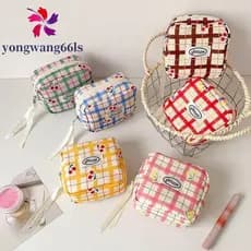 Estojo Cereja YONGWANG Y2K , Bolsa De Lápis Coreana Para Armazenamento De Cosméticos De Grande Capacidade , Zíper