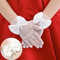 Luvas De Casamento Para Crianças Meninas De 4-15 Anos De Idade Festa De Aniversário Princesa